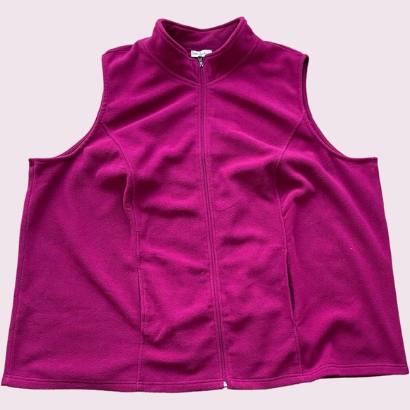 Ulla Popken Jackets & Blazers - ULLA POPKEN Fleece Zip Waistcoat Gilet Outdoor Sleeveless Jacket Plus Size 36/38